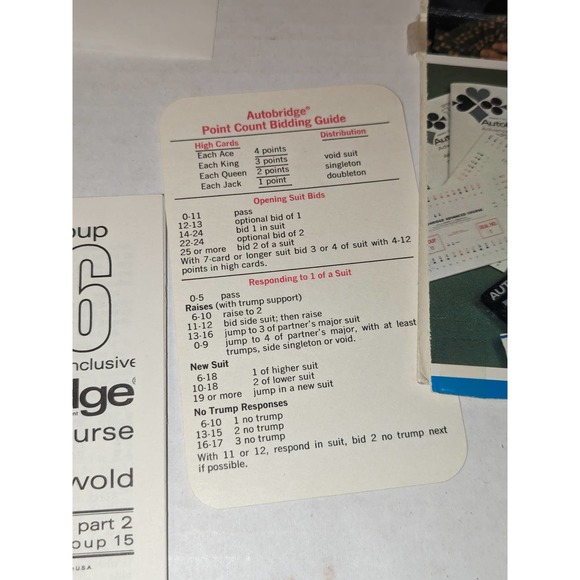 Vintage 1969 Advanced Autobridge Playing Board Set Alfred P. Sheinwold PB - Picture 5 of 15